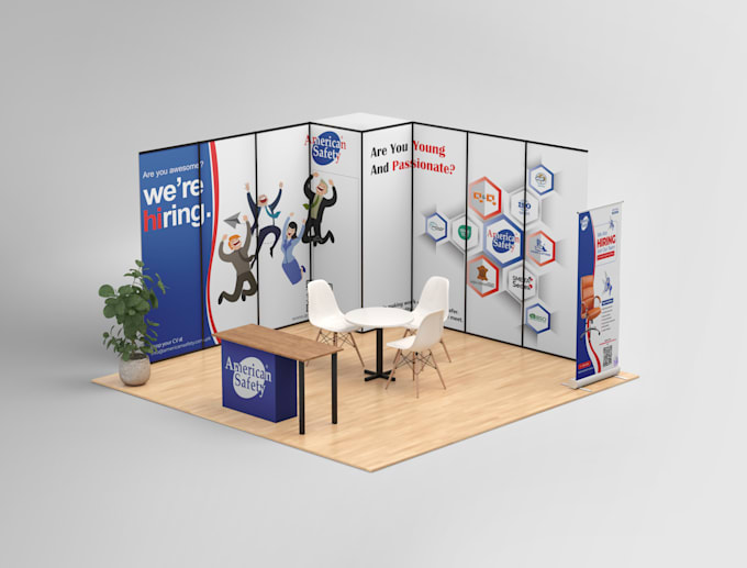 Gig Preview - Design professional standee and booth for your brand