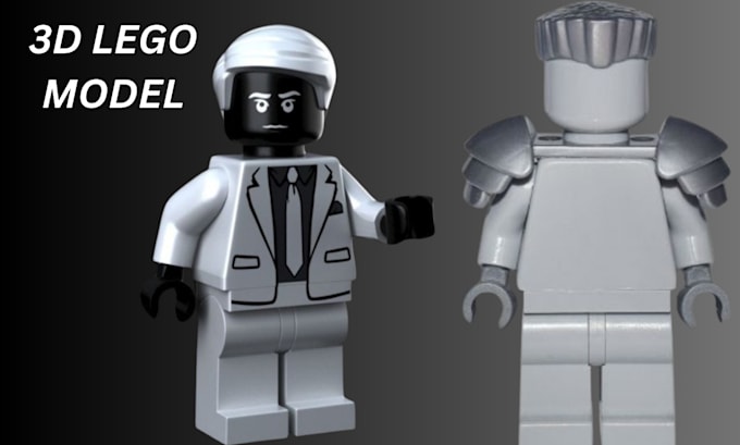 Gig Preview - Do 3d lego character, lego set miniature roblox model, accessories, toy model