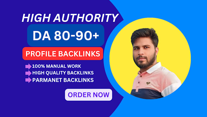 Gig Preview - Create 70 high  da profile backlinks