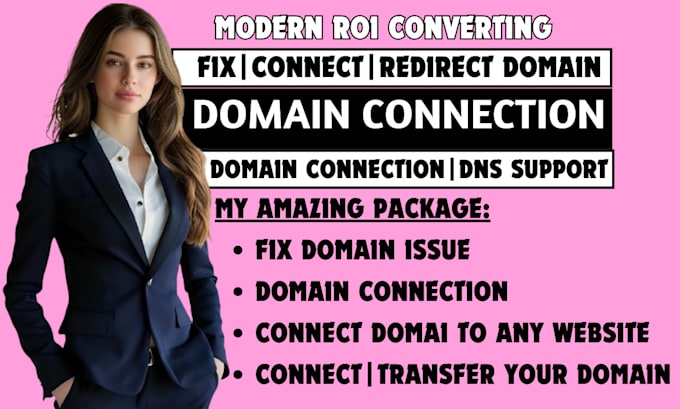 Gig Preview - Connect domain, fix domain issue, transfer or redirect domain, domain connection