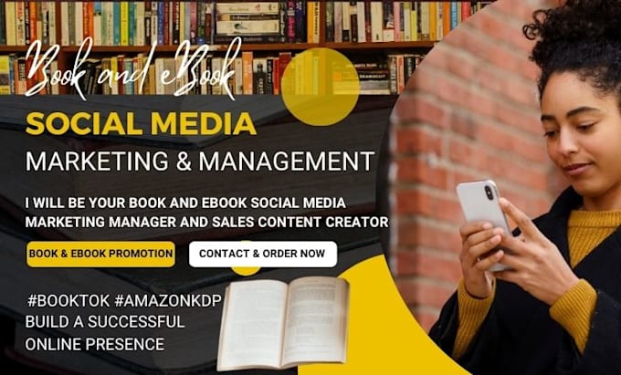 Bestseller - be your book and ebook social media marketing manager and sales content creator