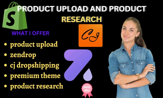 Bestseller - do product upload product research via cj dropshipping zendrop