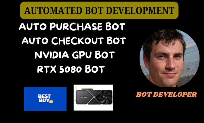 Bestseller - do auto checkout bot, nvidia GPU bot, shopping bot, auto buying bot, monitor bot