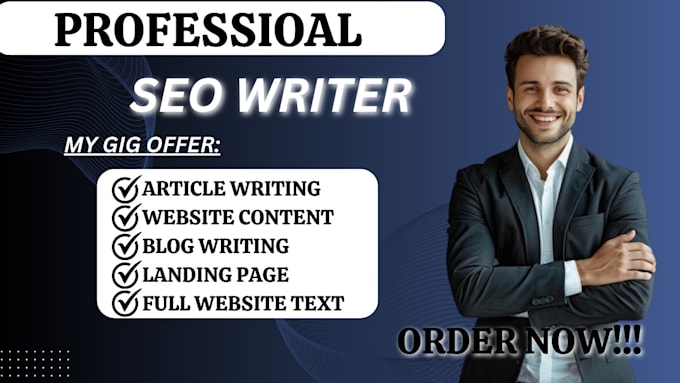 Gig Preview - Be SEO blog content writer or website content writer content strategy blog post