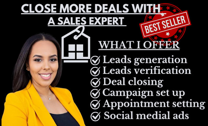 Gig Preview - Be a sales representative high ticket for 8 figure sales rep sales closer deal