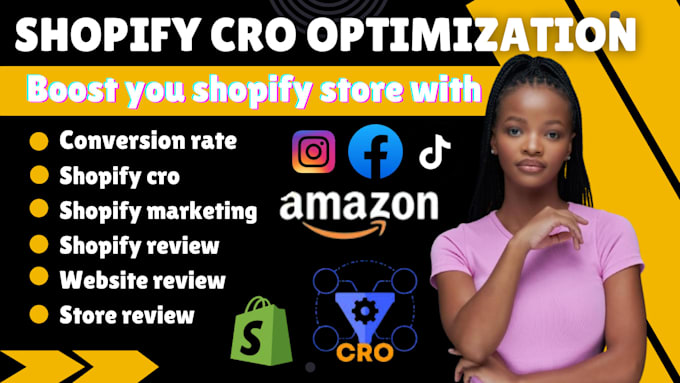 Gig Preview - Increase shopify sales with shopify marketing shopify cro and conversion rate