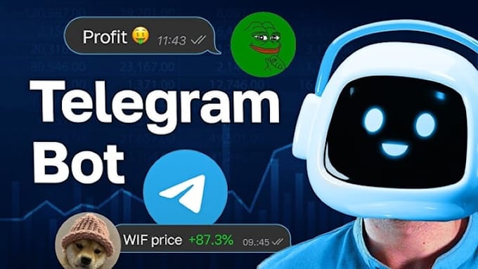 Gig Preview - Create a custom telegram bot for tracking pump dump bot arbitrage bot