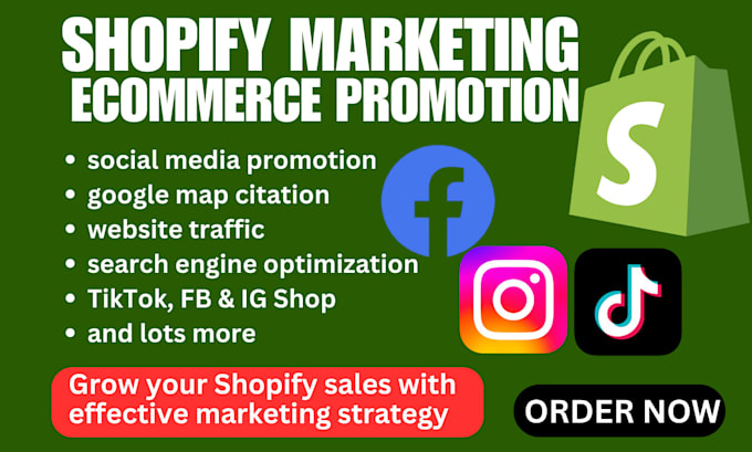 Gig Preview - Boost shopify sales shopify ecommerce marketing shopify store store promotion