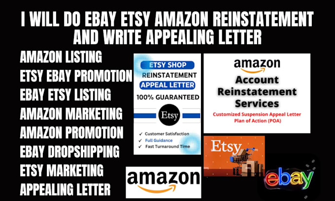 Bestseller - do amazon ebay etsy reinstatement and write appealing letter