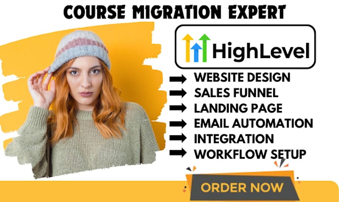 Gig Preview - Migrate customize online course website to gohighlevel from any other platform