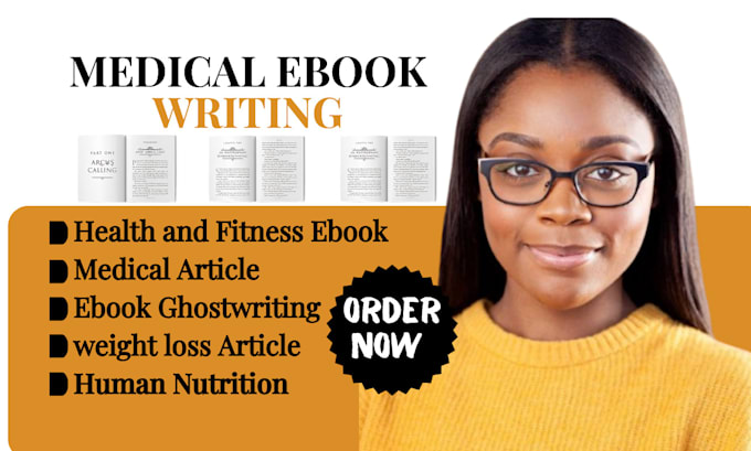 Bestseller - write medical ebook, health care, fitness, and medical article