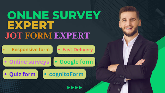 Gig Preview - Create online survey via google forms microsoft form typeform jotform onlineform