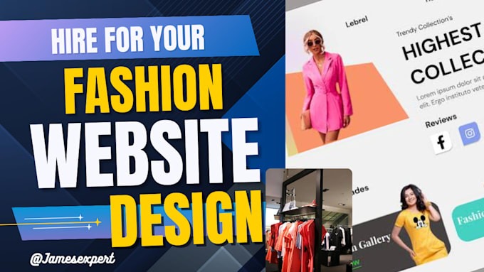 Gig Preview - Design wix fashion clothing website or  shopify fashion store