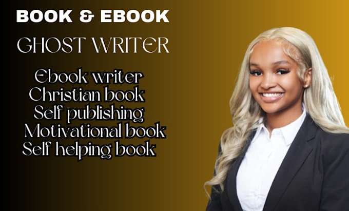 Gig Preview - Ghostwrite 45k words book and ebook writing as ebook ghostwriter non fiction