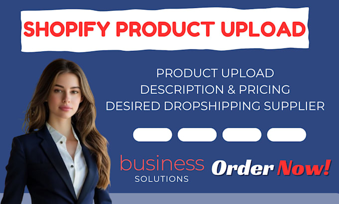 Gig Preview - Do shopify dropshipping products upload with cj dropshipping aliexpress zendrop