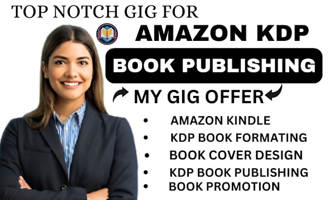 Gig Preview - Do book publishing on amazon kdp book formatting kindle book publishing