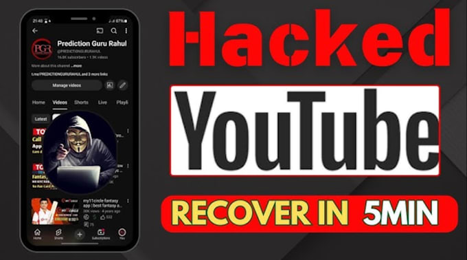 Gig Preview - Recover your hacked youtube channel account professional