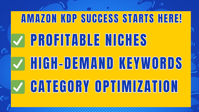 Gig Preview - Research a profitable niche for amazon kdp