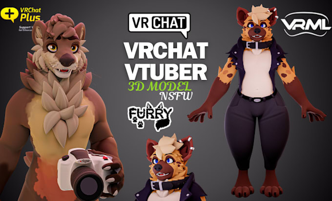 Gig Preview - Model, fix, edit, and upload vrchat avatar, vtuber model, furry, nsfw model