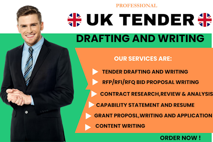 Bestseller - craft bid proposal to win UK tender and government contract, quote rfq,rfp,rfi