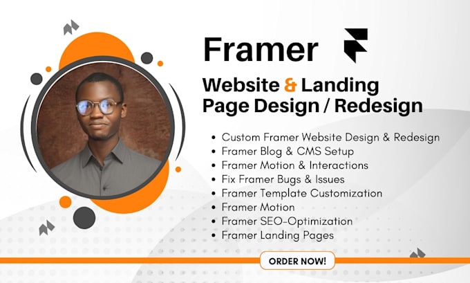 Bestseller - redesign framer website design framer landing page redesign lottie framer motion