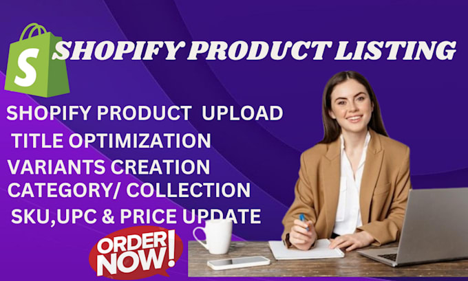 Gig Preview - Boost shopify product listing upload or add products to shopify