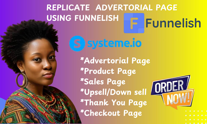 Gig Preview - Replicate high converting funnel on funnelish