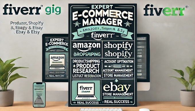 Gig Preview - Shopify store manager amazon account amazon shopify etsy virtual assistant sales