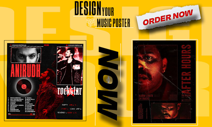 Bestseller - design unique music posters for events and concerts