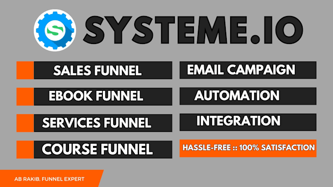 Gig Preview - Expertly build an entire sales funnel landing page on systeme io