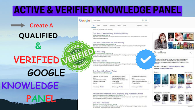 Gig Preview - Create verified google knowledgepanel go0gle graph for personal or individual