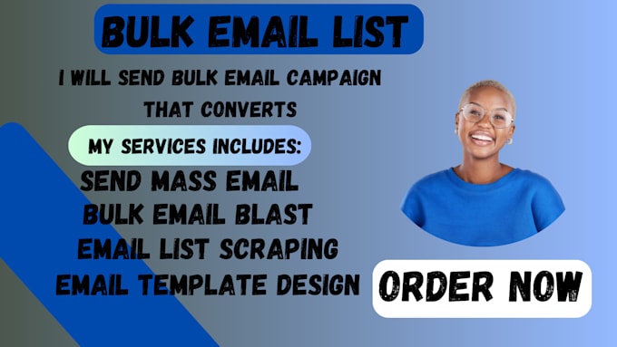 Gig Preview - Do bulk email marketing to an email list email sending email scraping