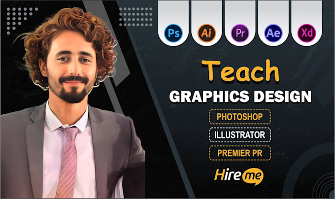 Gig Preview - Teach you photoshop and illustrator graphics designing course