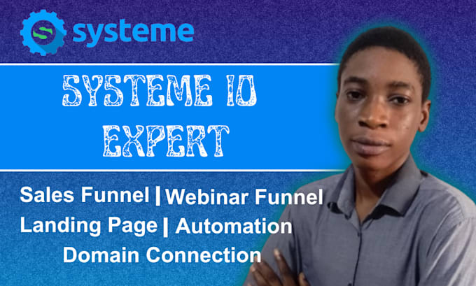 Gig Preview - Be your systeme io funnels expert, systeme io website, automation, landing page