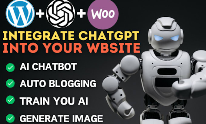 Gig Preview - Build a custom ai powered wordpress website with automation and chatbot