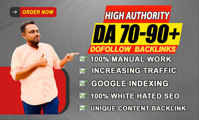 Gig Preview - Do SEO link building service with high da authority backlink