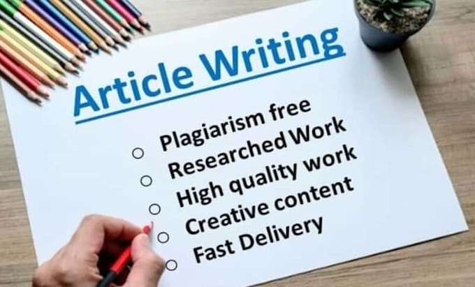 Gig Preview - Write a professional article