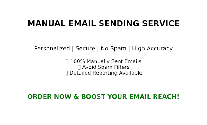 Bestseller - manual email sending with high accuracy and no spam