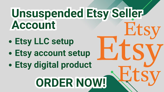 Bestseller - create and setup verified etsy seller account of USA