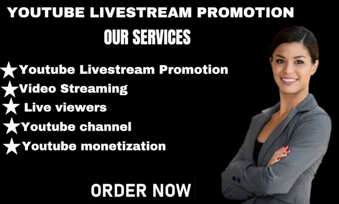 Bestseller - organically promote your youtube live stream to get real viewers