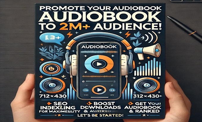 Gig Preview - Do audiobook  promotion, audible, ebook, amazon book marketing