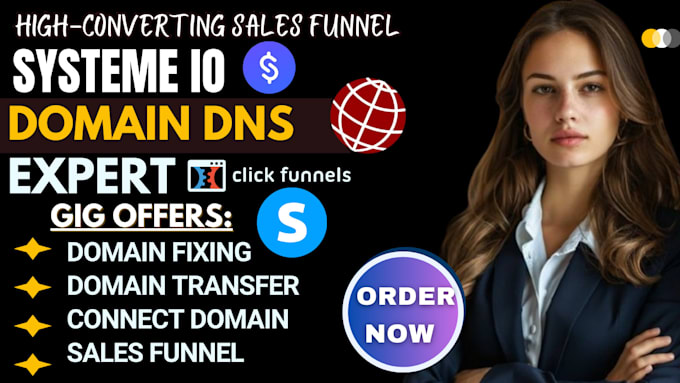 Bestseller - connect domain, redirect domain dns to squarespace, systeme io, transfer domain