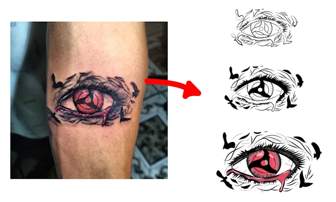 Gig Preview - Create temporary tattoos,convert into vector and convert photo into illustration