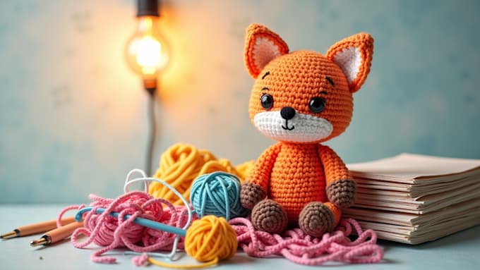 Gig Preview - Write detailed step by step amigurumi crochet pattern for etsy e commerce store