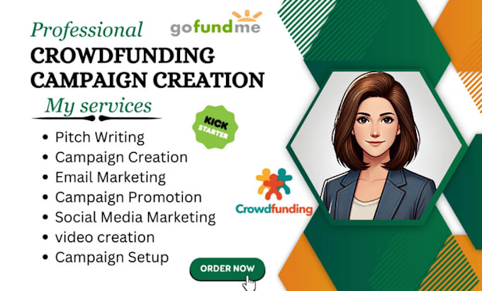 Bestseller - create and promote crowdfunding kickstarter indiegogo fund gofundme fundraising