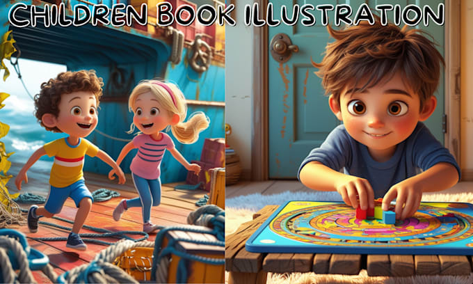 Gig Preview - Design child book illustration, children story book illustration, KDP book cover