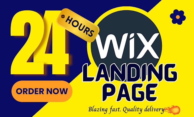 Bestseller - design a responsive wix landing page design in 24 hours delivery