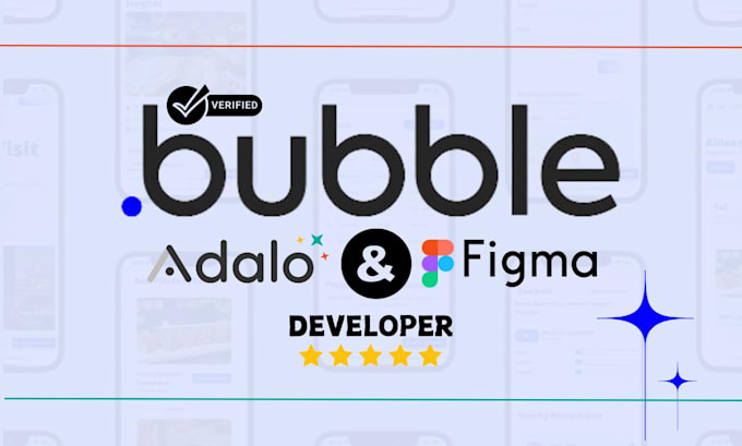 Gig Preview - Be bubble io developer build bubble web app bubble io saas website, marketplace