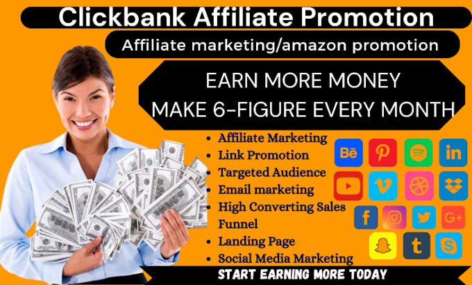 Bestseller - clickbank affiliate link promotion affiliate marketing amazon link promotion