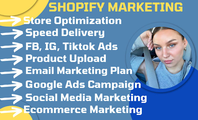 Gig Preview - Do shopify marketing shopify promotion ecommerce marketing shopify manager esty